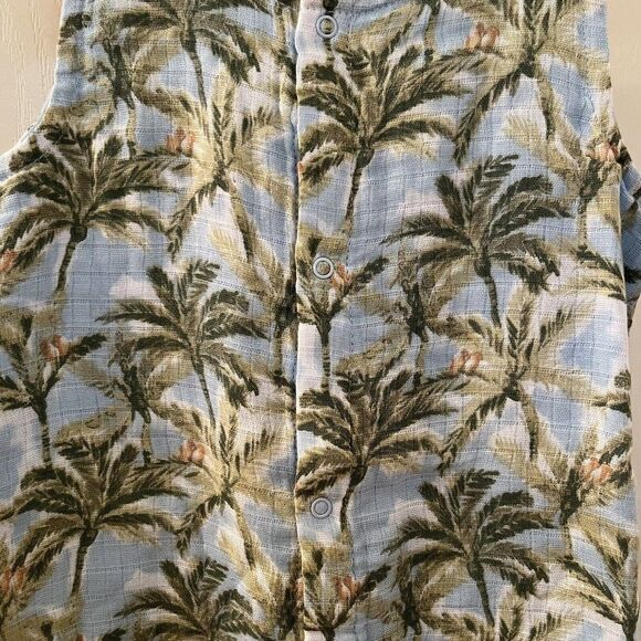 Angel Dear Palm Tree Jumpsuit Romper Muslin Cotton Boys Size 12-18 Months NWT - Picture 5 of 13